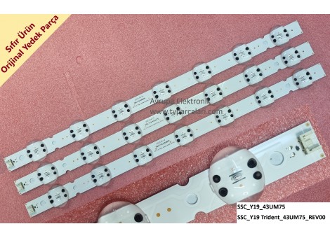 LG 43UN73006LC Led bar, SSC_Y19_43UM75, Tv ledleri